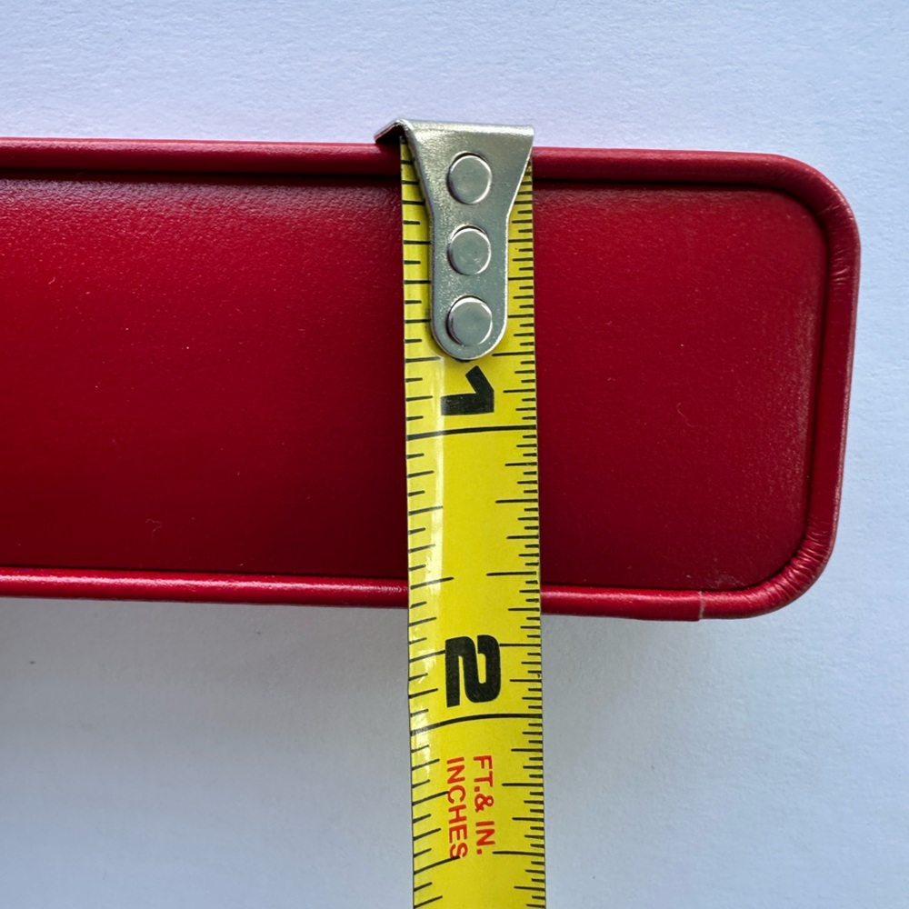 Authentic Omega vintage red leather watch, necklace, bracelet, empty jewelry box - Picture 6 of 7